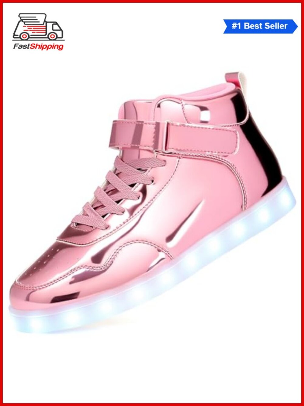 ✨ APTESOL Unisex Rechargeable LED Light Up High Top Sneakers